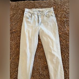 Levi’s: High rise skinny jeans light denim wash
